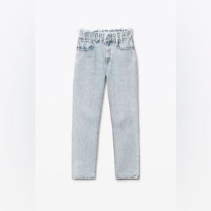 ALEXANDER WANG
BELTED FRAYED STRAIGHT JEANS NWT